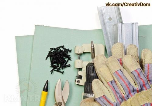 Декоративный камин из гипсокартона своими руками пошагово (размеры, сборка. 01