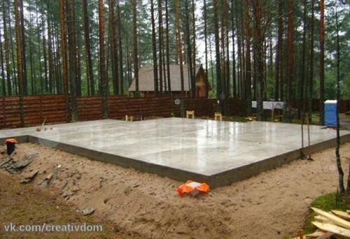 Фундамент монолитная плита. 01 Фундамент монолитная плита. 01