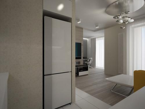 Дизайн однокомнатной квартиры для семьи с ребенком 38 кв. 07