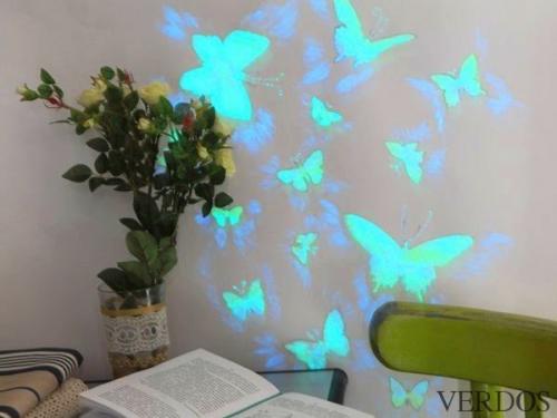 Светящиеся бабочки на СТЕНЕ. 03
