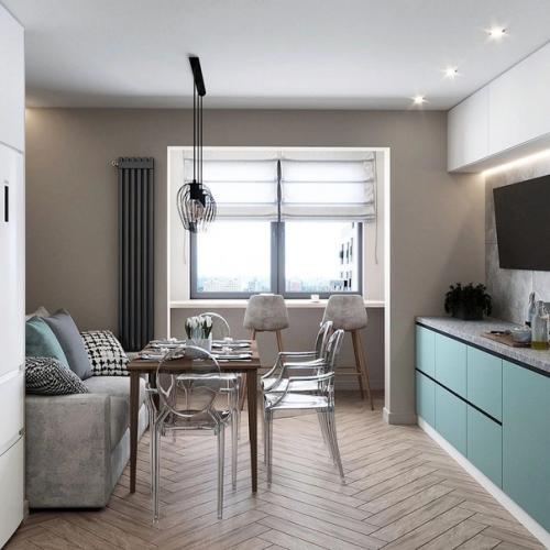 Стильный интерьер небольшой квартиры. 01