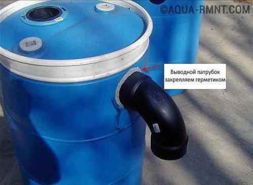 Устройство самодельного септика из пластиковых бочек: 02 Устройство самодельного септика из пластиковых бочек: 02