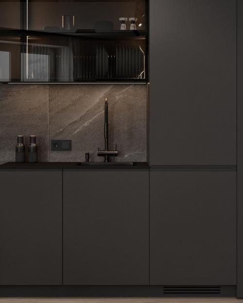 Интерьер кухни - гостиной, в котором хочется задержаться, а после. 01