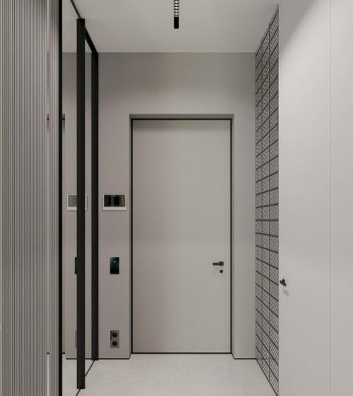 Монохромный минималистичный проект 1-комнатной квартиры. 08