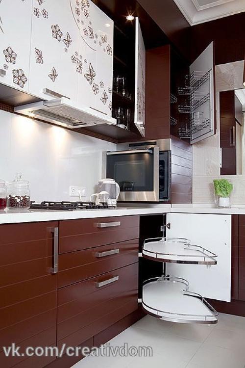 Шоколадный цвет в интерьере. 04