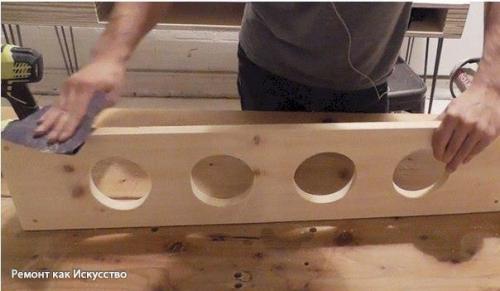 На заметку!  Подвесная полка под цветы своими руками. 04