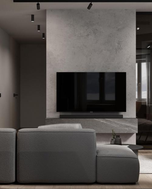 Интерьер кухни - гостиной, в котором хочется задержаться, а после. 08