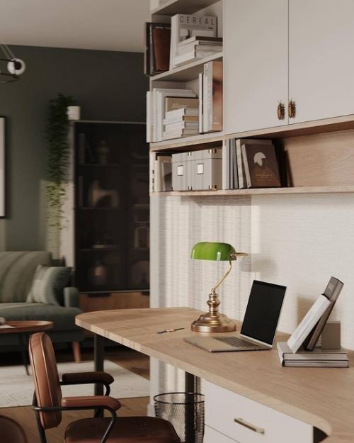 Интерьер рабочего кабинета. 09