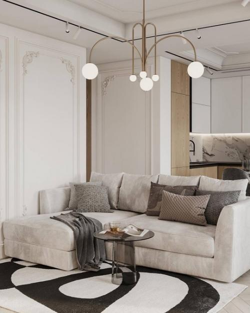 Светлый современный интерьер квартиры. 04