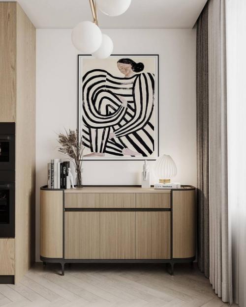 Светлый современный интерьер квартиры. 07