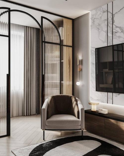 Светлый современный интерьер квартиры. 06