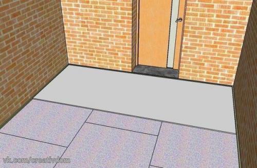 Сухая стяжка с применением ГВЛВ. 04