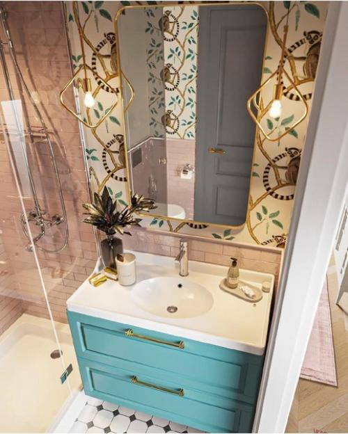 Очееь Красивая ванная комната. 01