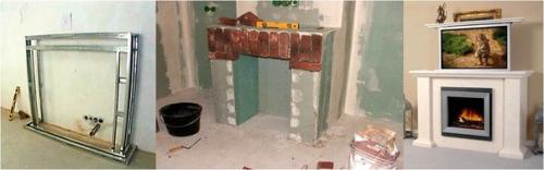 Камин из гипсокартона своими руками. 03