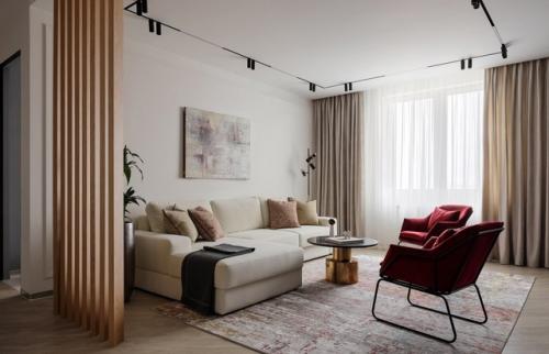 Элегантная трехкомнатная квартира с продуманным хранением. 02