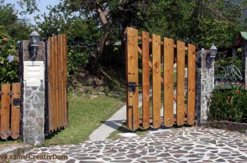 Деревянные вороте своими руками - базовая конструкция. 08