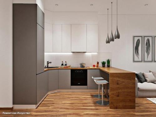 Студия площадью 40 кв. 02