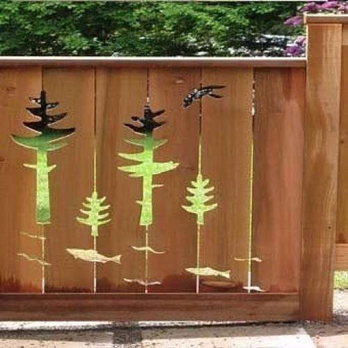 Красивые деревянные заборы и ворота - редкость в наш прагматичный век. 06