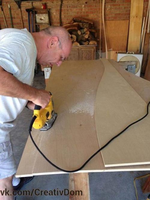 Оригинальный книжный шкаф своими руками. 01