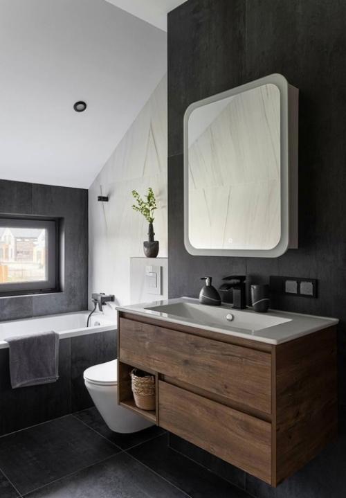 Эффектный интерьер загородного дома. 01