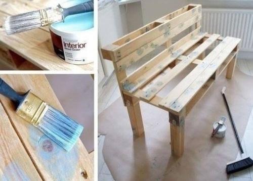 Уютная софа из паллеты своими руками. 02