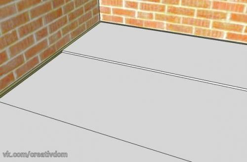 Сухая стяжка с применением ГВЛВ. 06