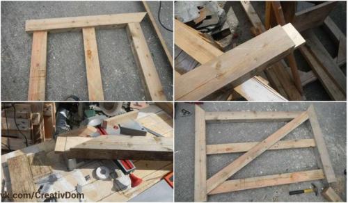 Деревянные вороте своими руками - базовая конструкция. 03