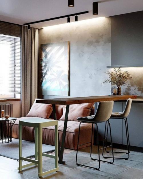 Интерьер квартиры с яркими нотками. 03