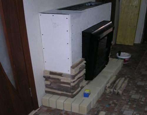 Камин из гипсокартона своими руками. 08