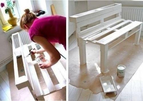 Уютная софа из паллеты своими руками. 04