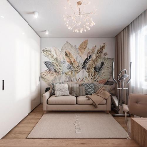 Уютный проект квартиры без ярких акцентов. 01