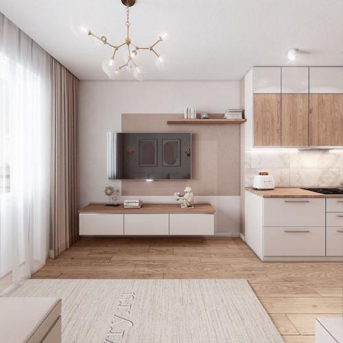 Уютный проект квартиры без ярких акцентов. 05