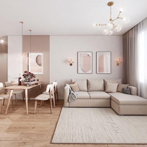 Уютный проект квартиры без ярких акцентов. 07