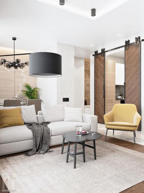 Гостиная из проекта в ЖК невский. 01