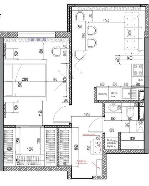 Школа ремонта.  Однокомнатная квартира. 09