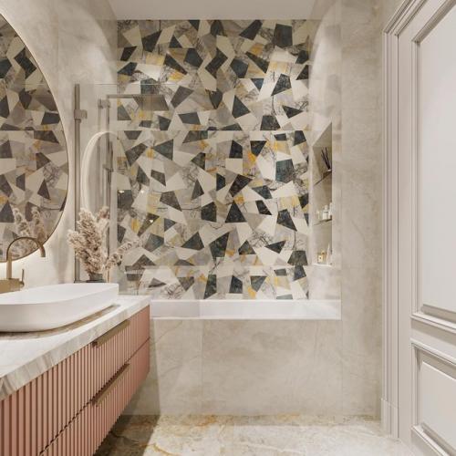 Интерьер ванной комнаты. 01