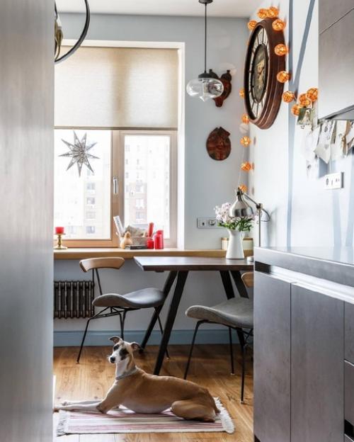 Интерьер квартиры площадью 36 м 2. исходное состояние квартиры в новостройке - маленькое, почти квадратное помещение без перегородок. 05