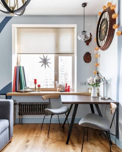 Интерьер квартиры площадью 36 м 2. исходное состояние квартиры в новостройке - маленькое, почти квадратное помещение без перегородок. 07