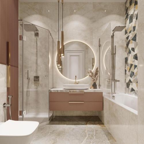 Интерьер ванной комнаты. 02