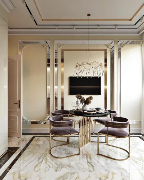 Интересная мебель и обилие небольших декоративных элементов по всей площади придают помещению эксклюзивности! 01