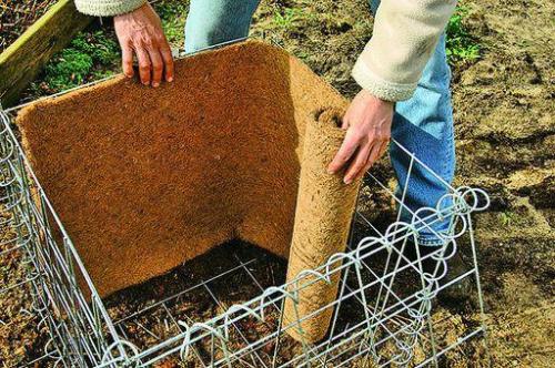 Мы создаём высокую овощную грядку из габионов. 02