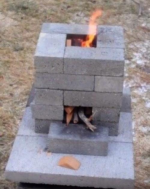 Мы делаем очень простую печку своими руками. 01