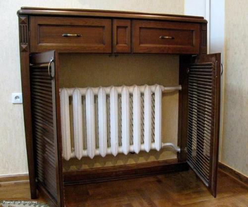 5 способов спрятать радиатор отопления. 04