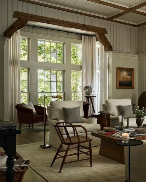 Уютный интерьер загородного дома, в котором архитектура и природа существуют в идеальном равновесии. 06