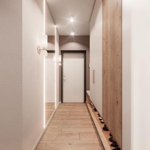 Уютный проект квартиры без ярких акцентов. 08