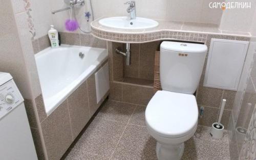 Ванная комната 4 кв м (изначально совмещенный санузел. 05