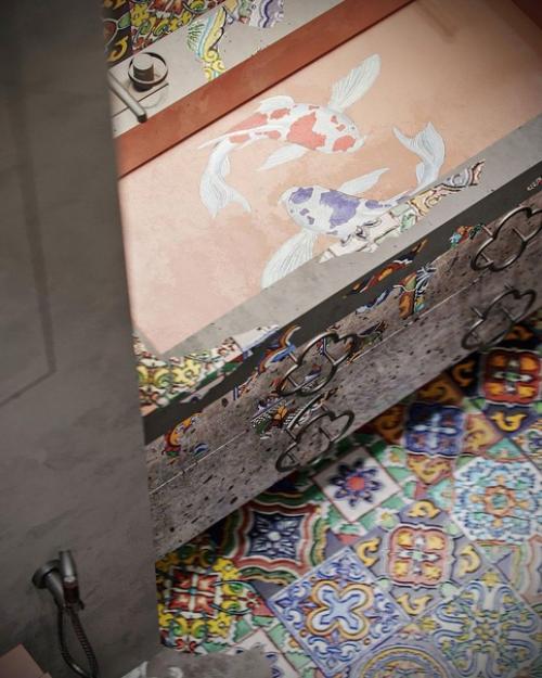 Интерьер ванной комнаты. 02