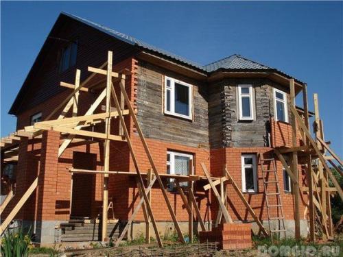 Облицовка кирпичом деревянного дома. 02 Облицовка кирпичом деревянного дома. 02