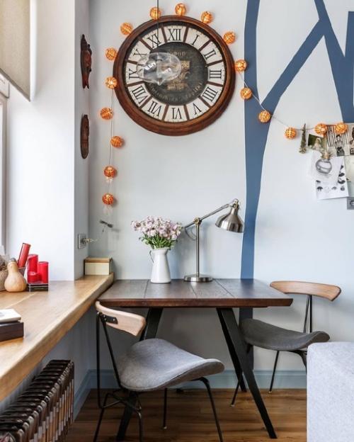 Интерьер квартиры площадью 36 м 2. исходное состояние квартиры в новостройке - маленькое, почти квадратное помещение без перегородок. 06