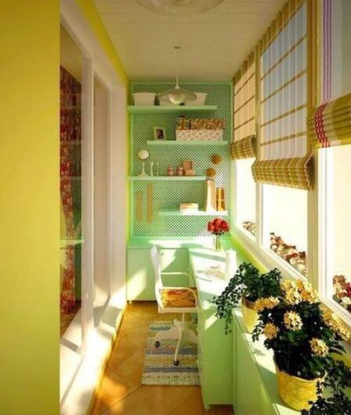 Дизайн кабинета на балконе. 02